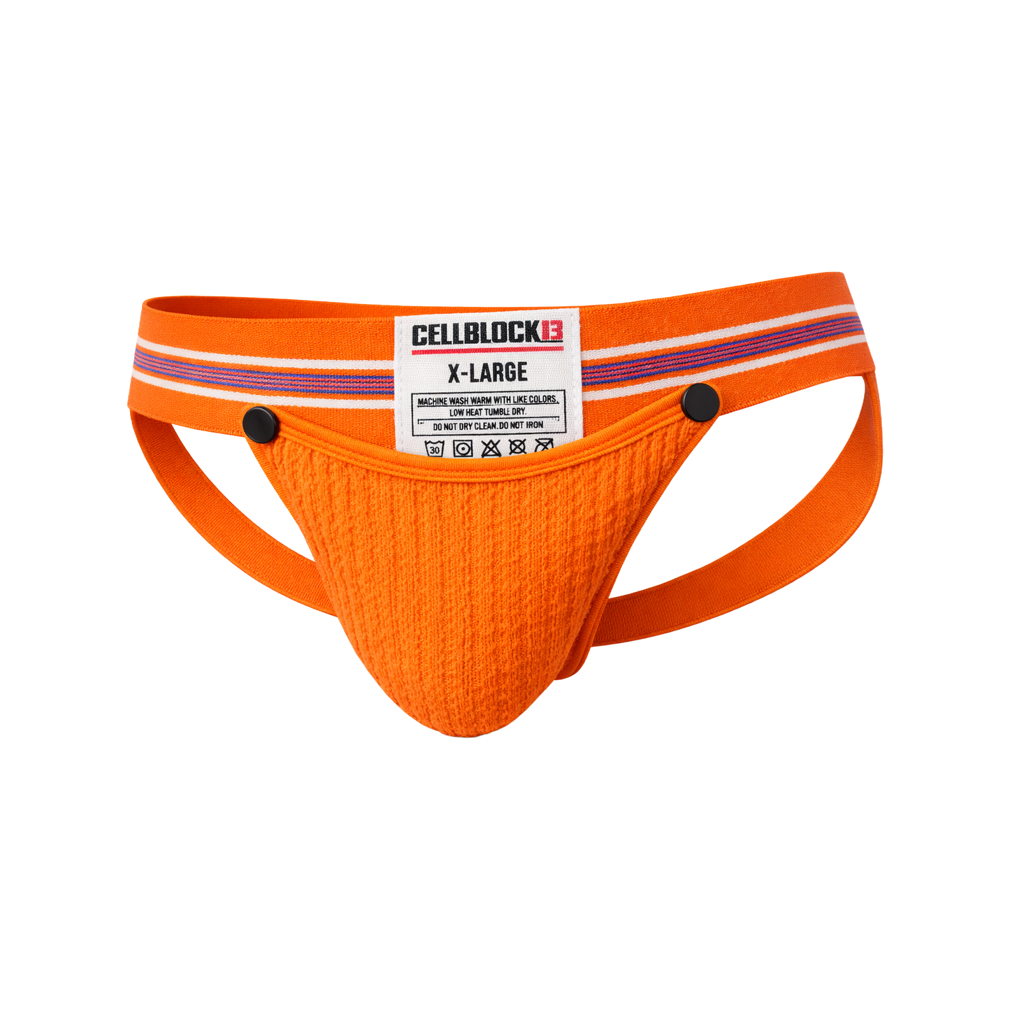 CELLBLOCK 13 Tight End 2 inch Snap Up Jockstrap Orange