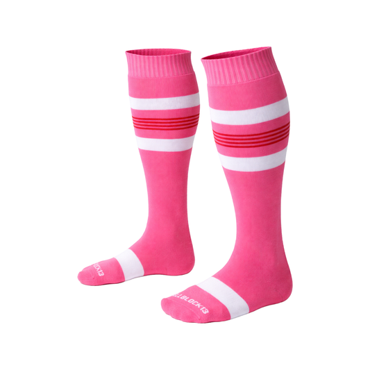 CELLBLOCK 13 Tight End Knee High Socks Pink
