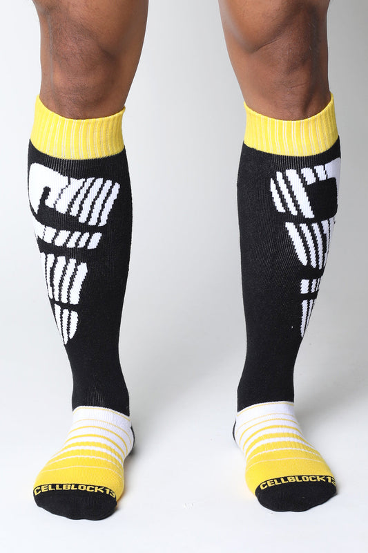 CELLBLOCK 13 Velocity 2.0 Knee High Sock Yellow
