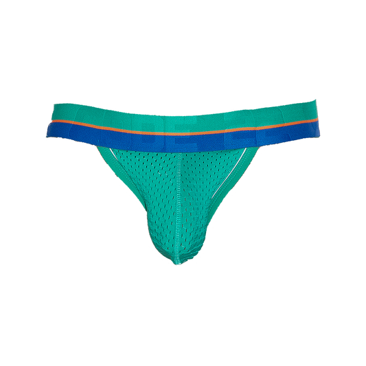 CODE 22 Bright Mesh Jockstrap Green