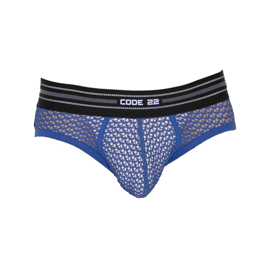 CODE 22 Openwork Brief Steel Blue