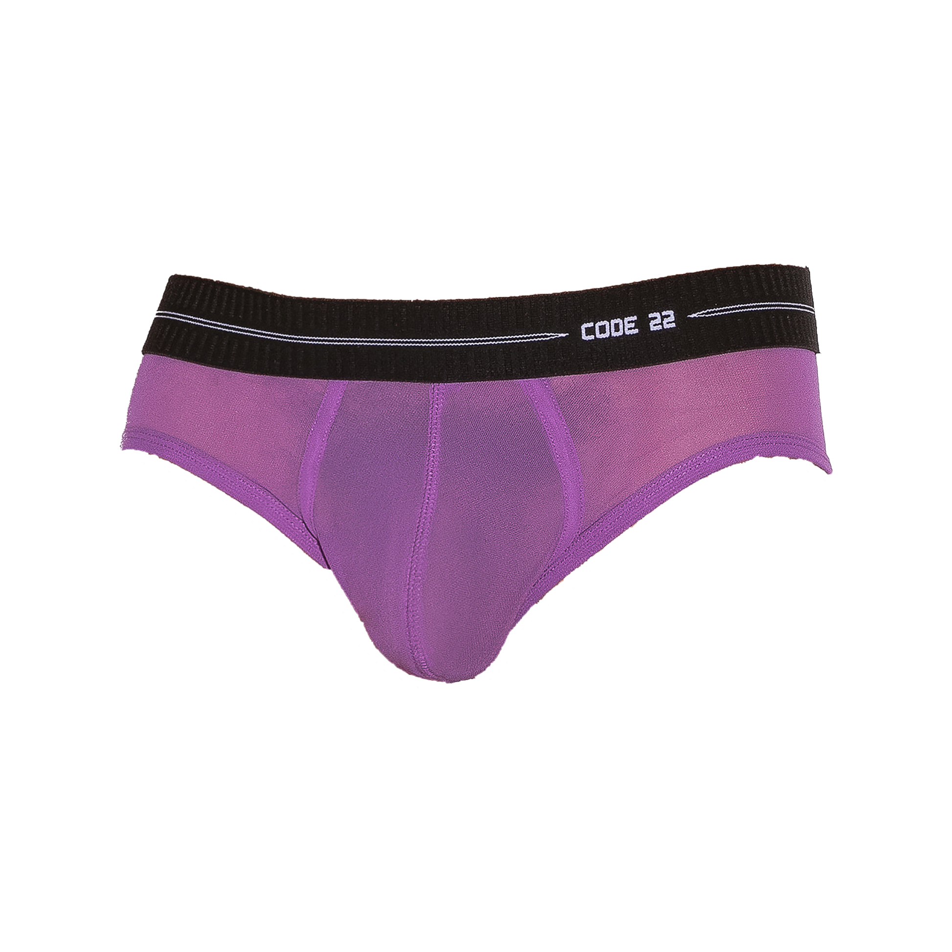 CODE 22 Sheer Mesh Brief Grape