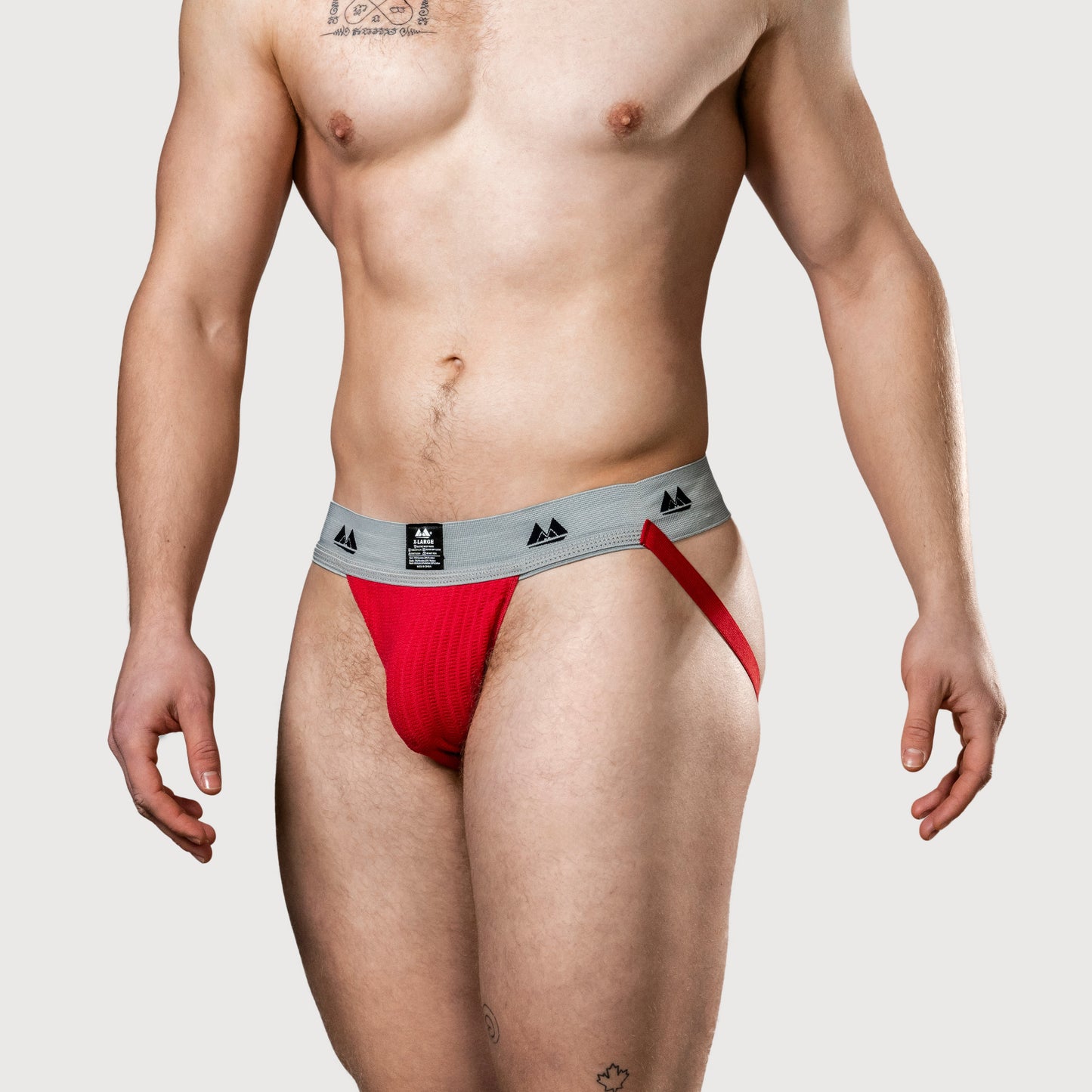 MM Sports Original Edition Swimmer/Jogger Jockstrap 2 inch Red