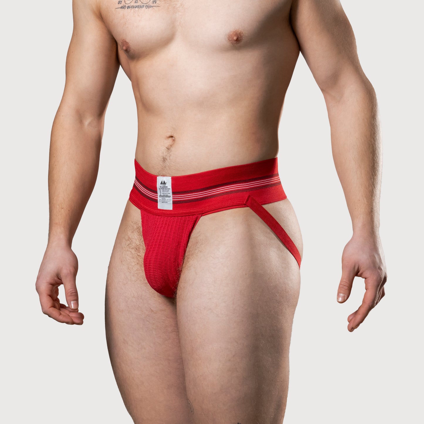 MM Sports The Original No. 10 Jockstrap 3 inch Multipack 1x Red + 1x Yellow + 1x Blue