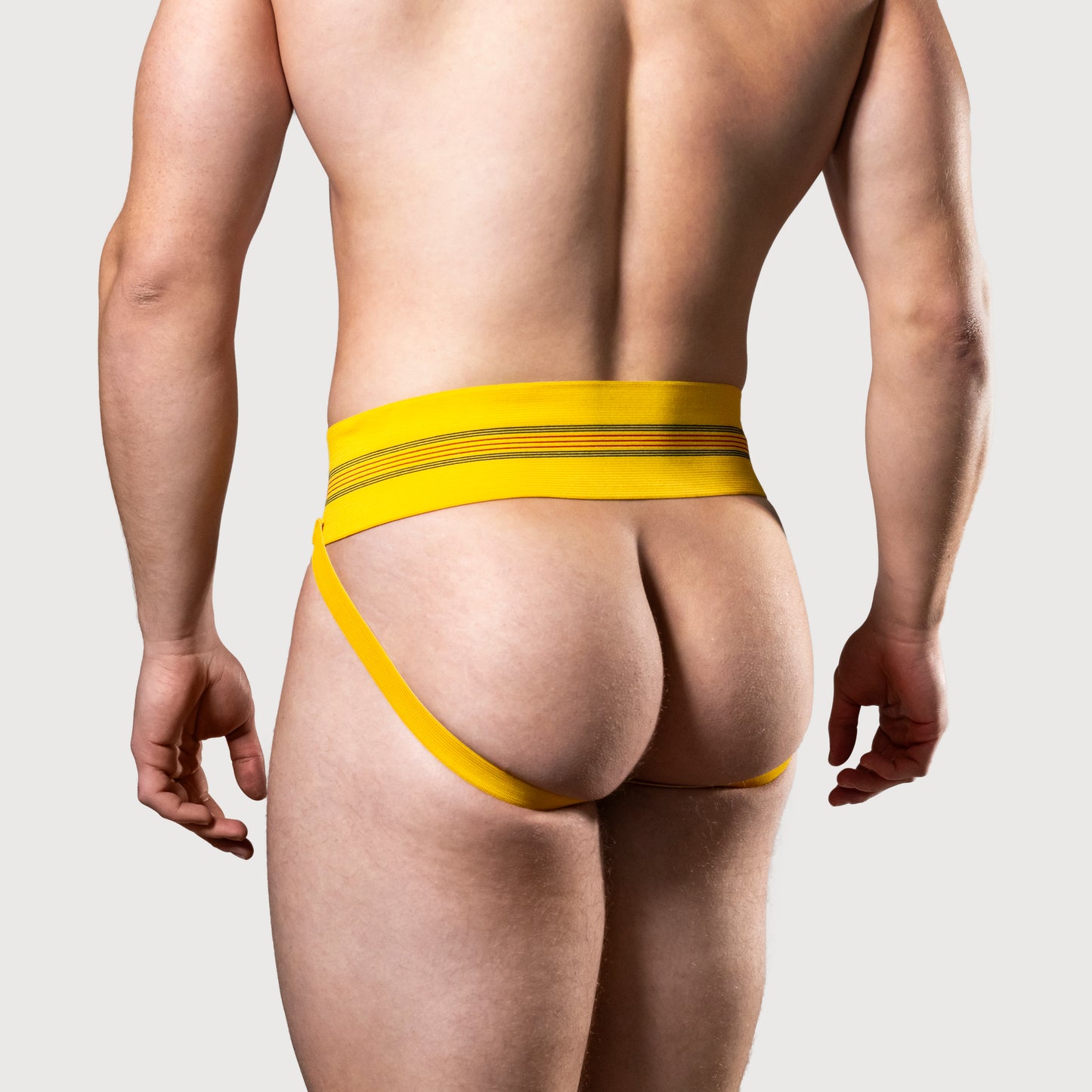 MM Sports The Original No. 10 Jockstrap 3 inch Multipack 1x Red + 1x Yellow + 1x Blue
