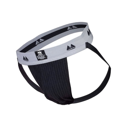 MM Sports Original Edition Swimmer/Jogger Jockstrap 2 inch Black