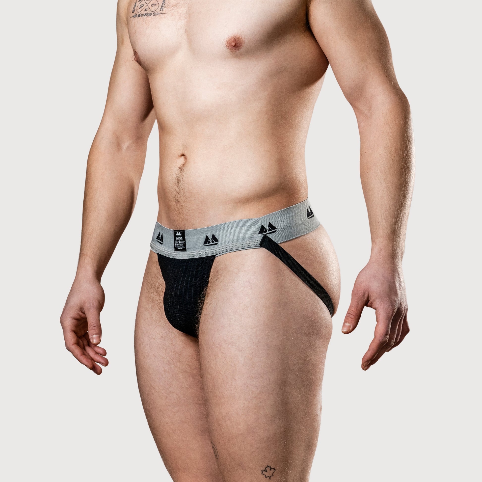 MM Sports Original Edition Swimmer/Jogger Jockstrap 2 inch Black