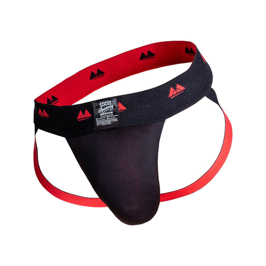 MM Sports The Original Jockstrap 2 inch Reversible Black/Red