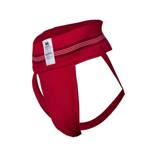 MM Sports The Original No. 10 Swimmer/Jogger Jockstrap 3 inch Red