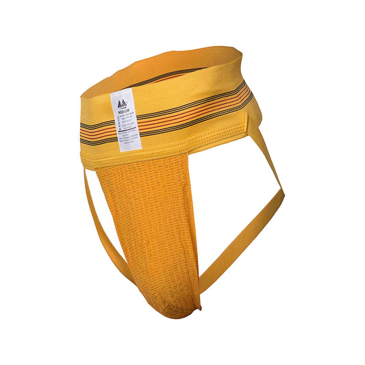 MM Sports The Original No. 10 Swimmer/Jogger Jockstrap 3 inch Yellow