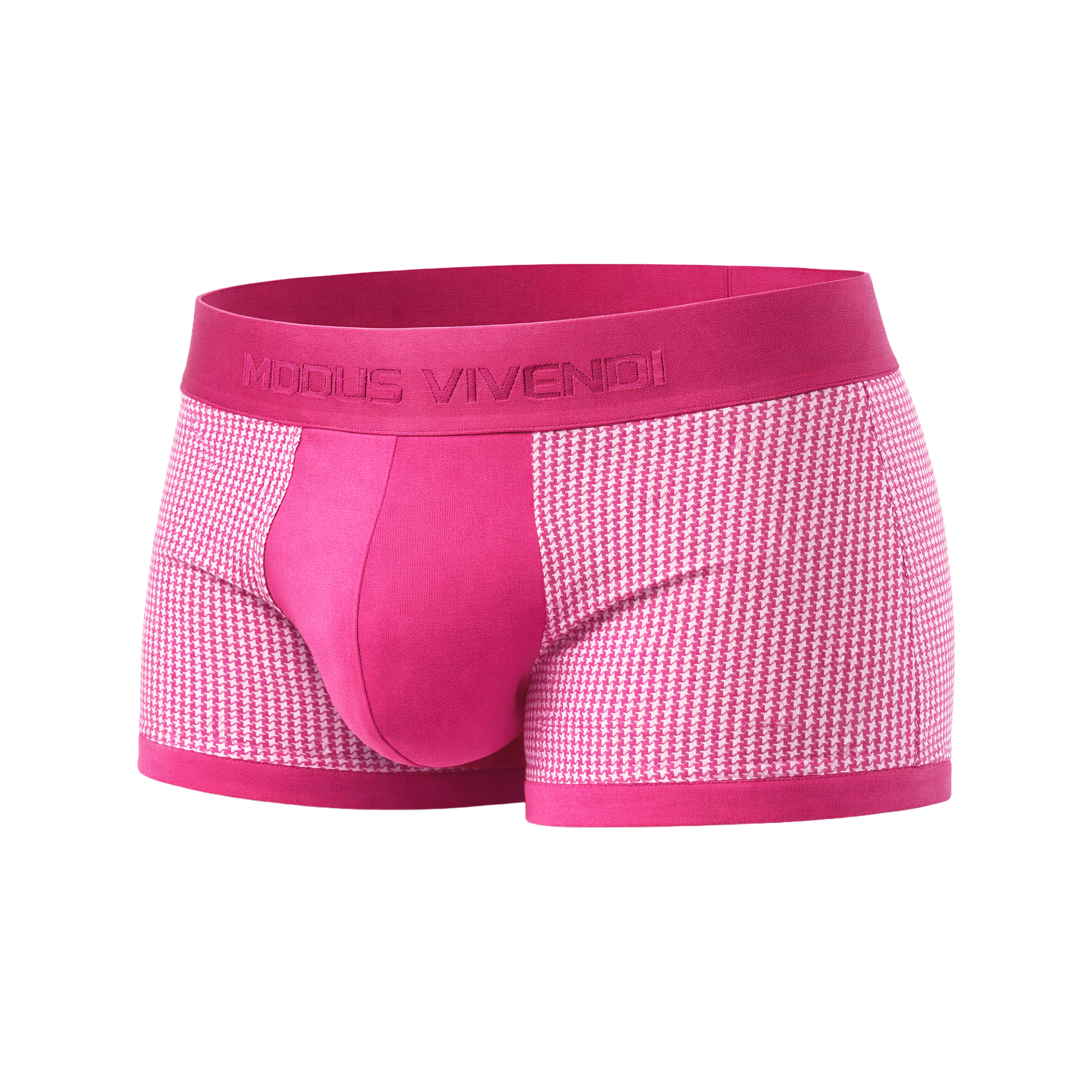 MODUS VIVENDI Pied de Coq Boxer Fuchsia