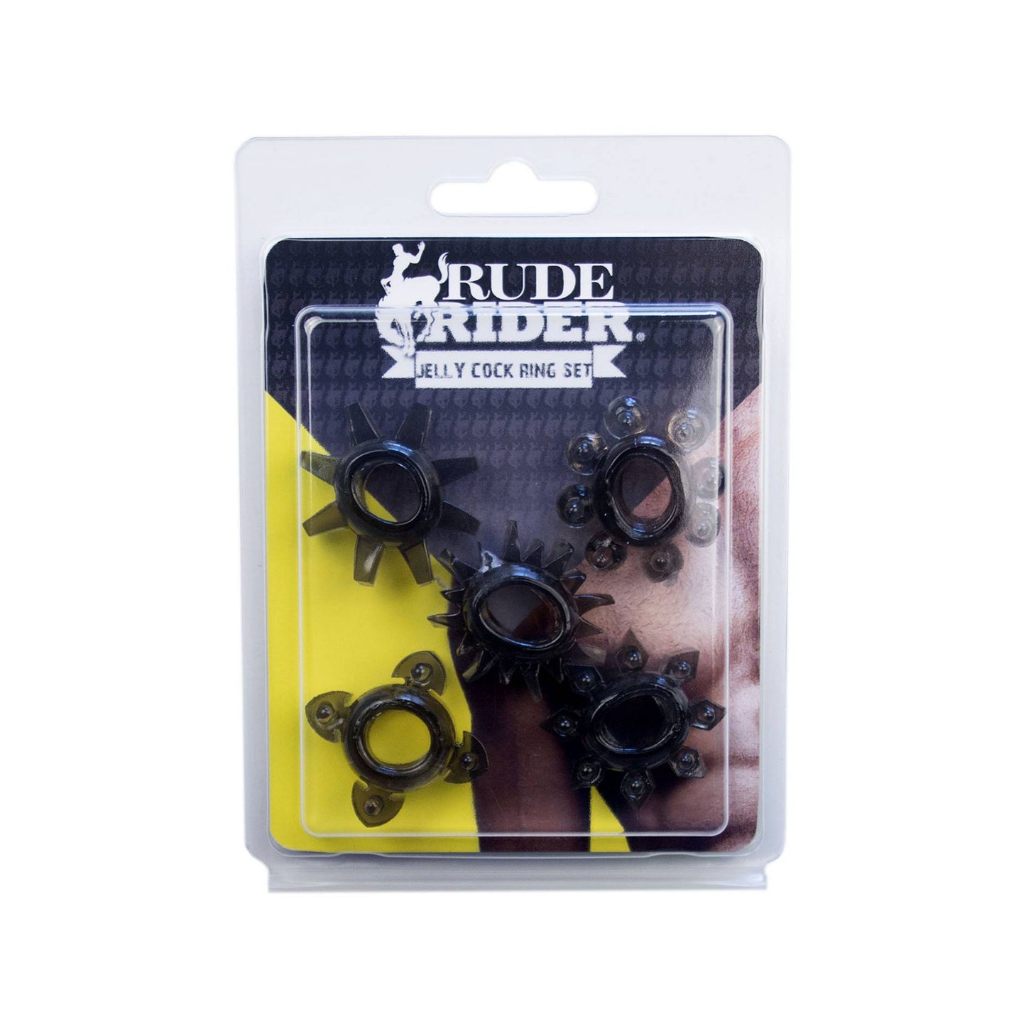 Rude Rider Jelly Cock Ring 5-Star-Set