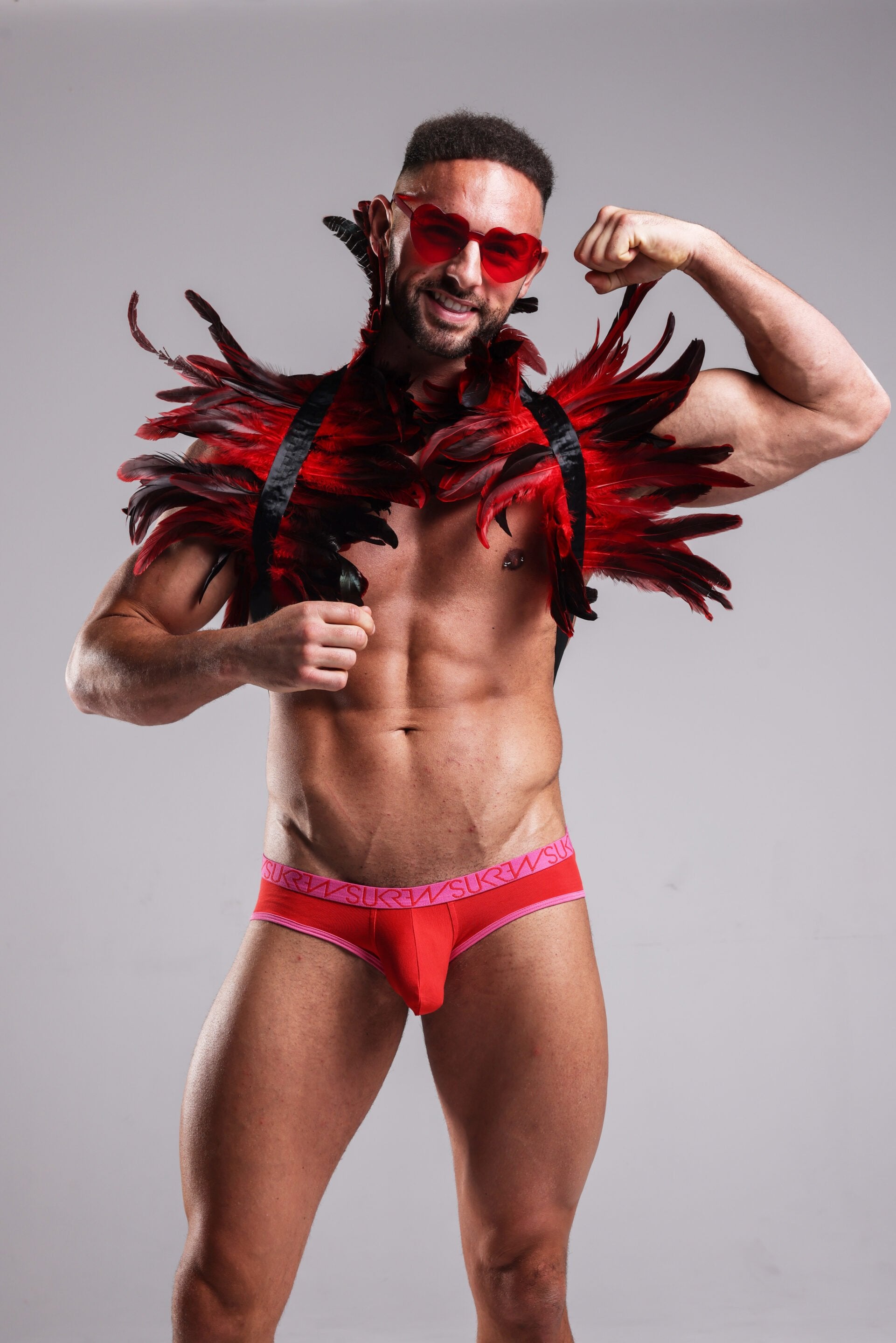 SUKREW Low-rise Brief Red