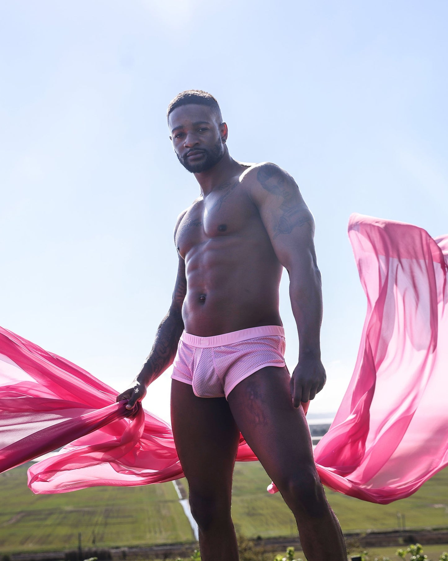 SUKREW Net Shorts Summer Pink