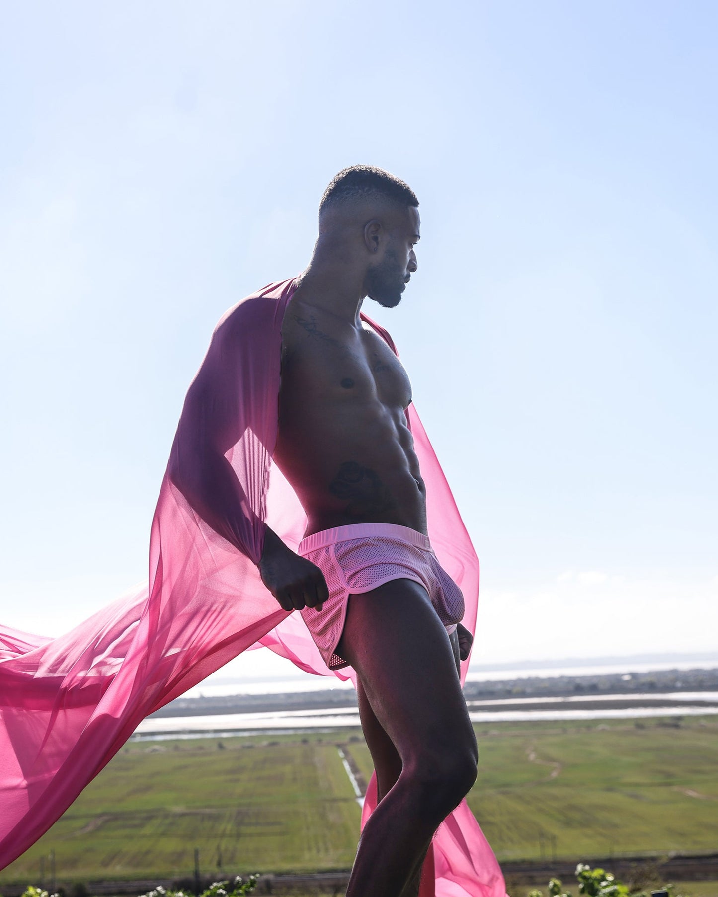 SUKREW Net Shorts Summer Pink