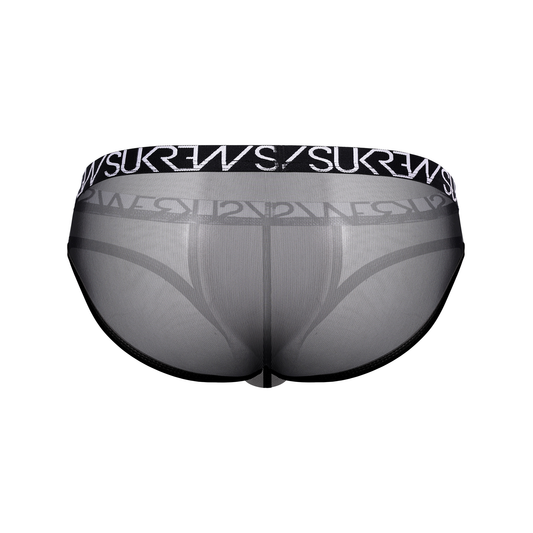 SUKREW Sheer Low-rise Brief Underground Black