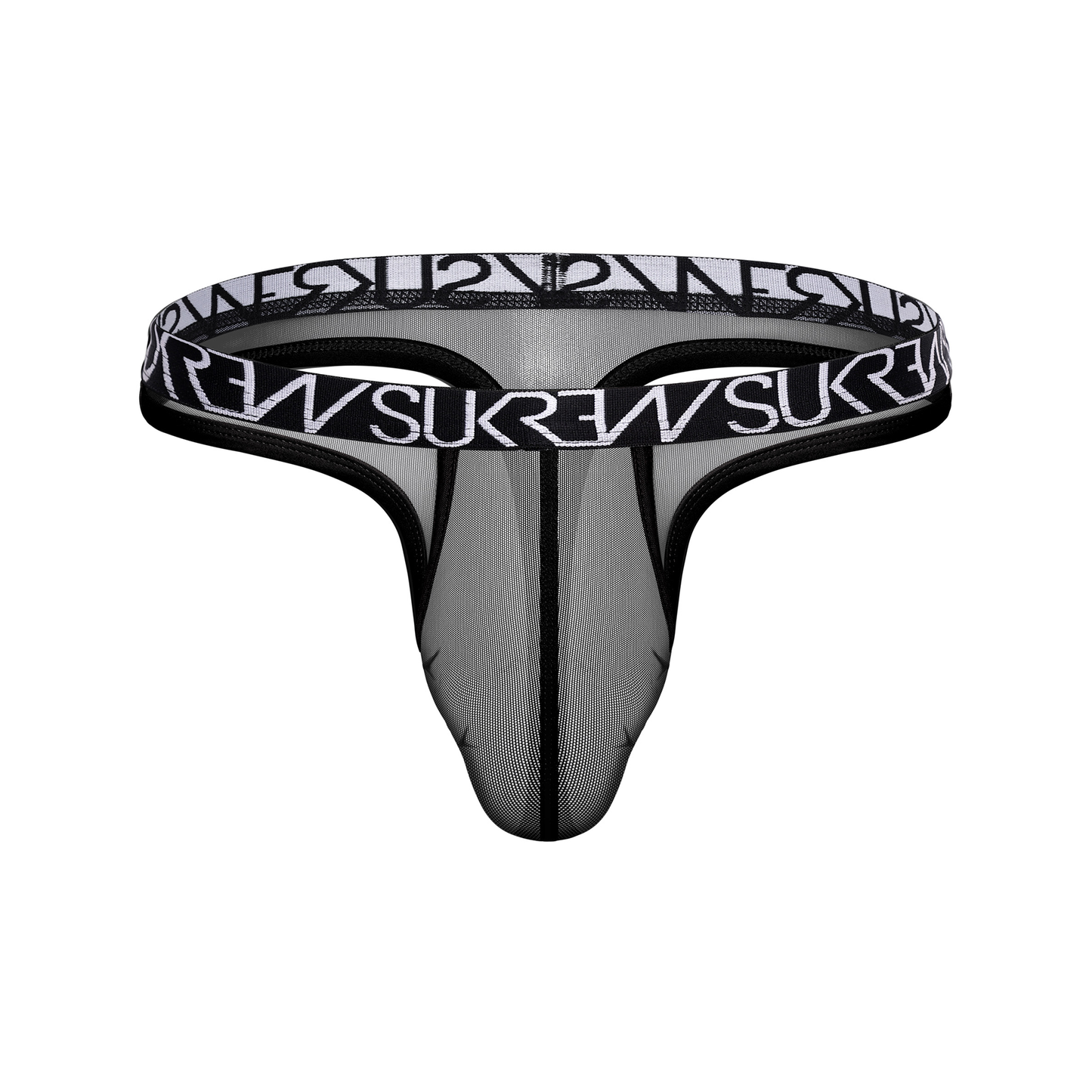SUKREW Sheer Low-rise Thong Underground Black
