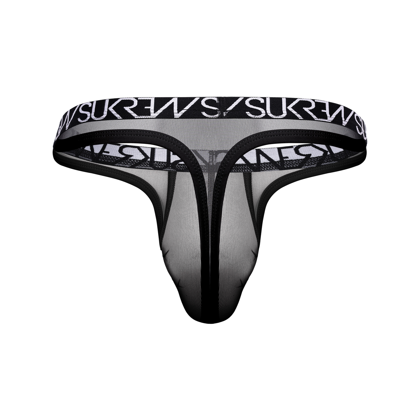 SUKREW Sheer Low-rise Thong Underground Black