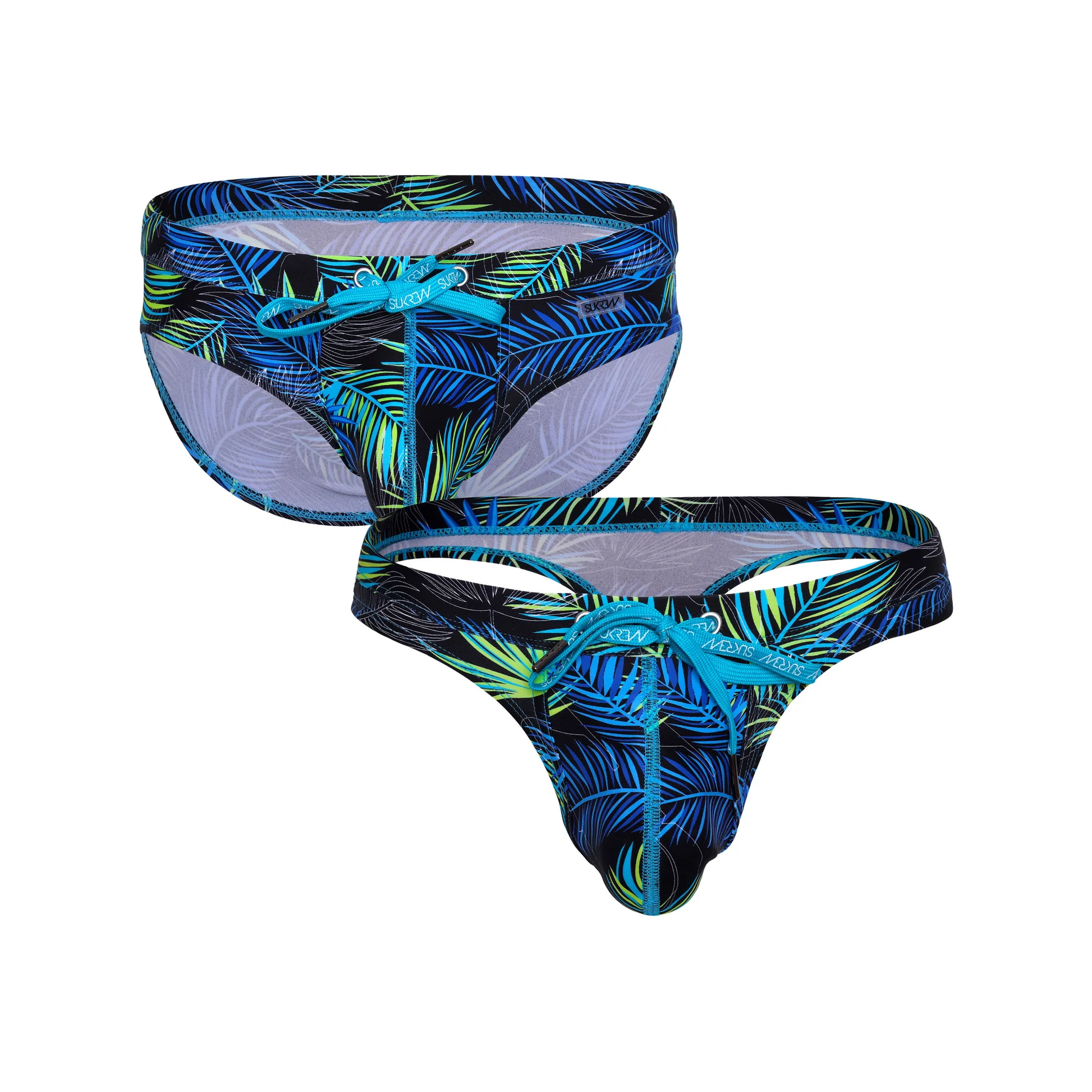 SUKREW Torrent Swim Multipack 1x Brief + 1x Thong Tropical Lime