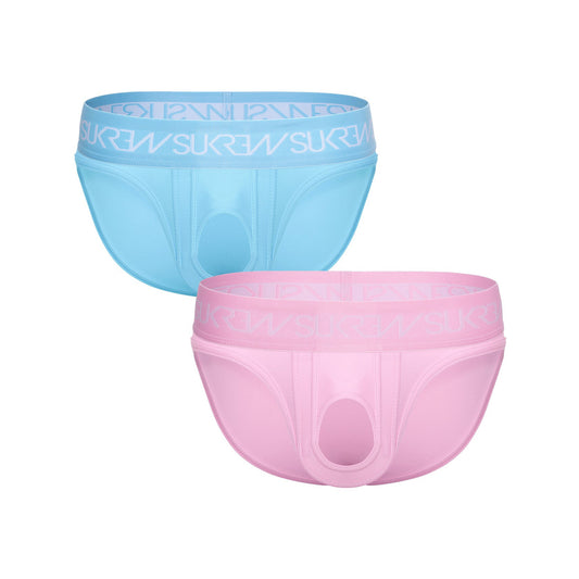 SUKREW U-Style Brief Multipack 1x Breeze Blue + 1x Summer Pink