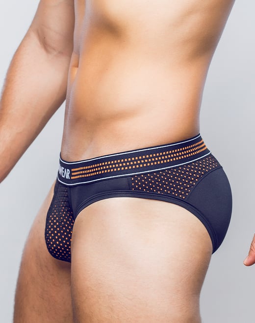SUPAWEAR Mesh Brief Neon Orange
