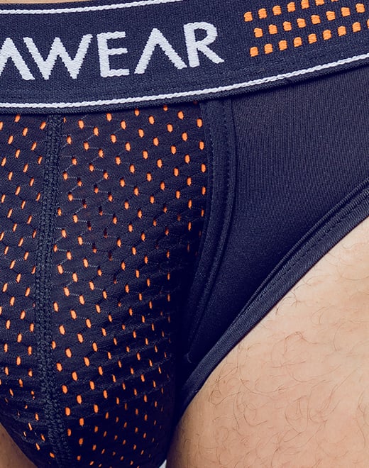 SUPAWEAR Mesh Brief Neon Orange