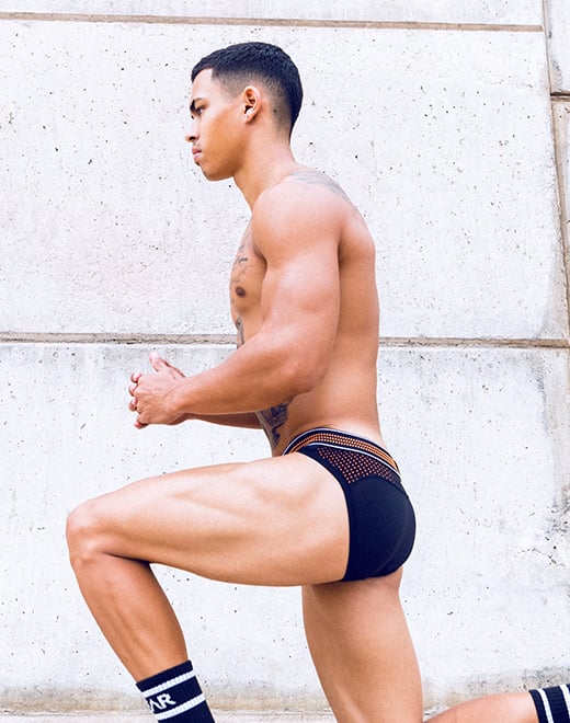 SUPAWEAR Mesh Brief Neon Orange