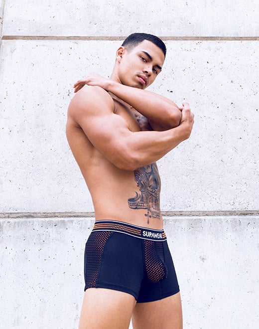 SUPAWEAR Mesh Trunk Neon Orange