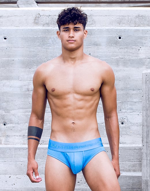 SUPAWEAR Ribbed Brief Marina