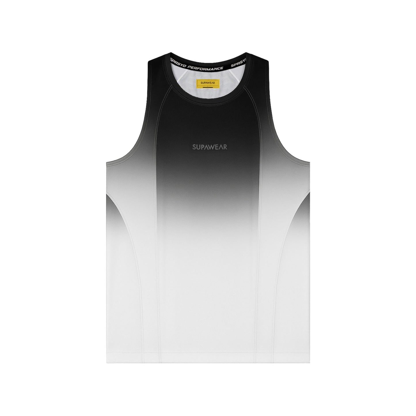 SUPAWEAR SPR Performance Gradient Singlet Black/White