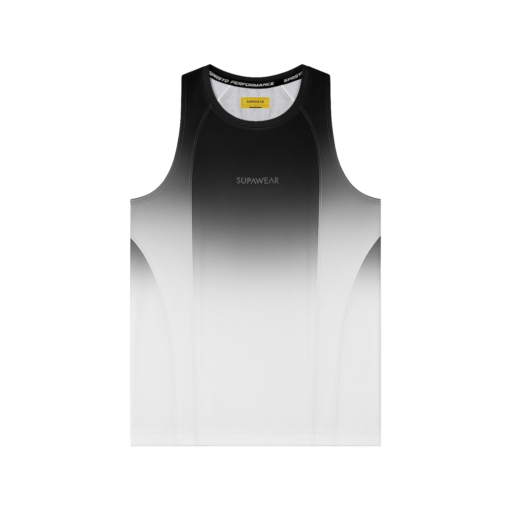 SUPAWEAR SPR Performance Gradient Singlet Black/White