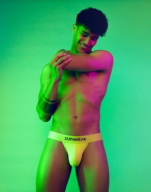 SUPAWEAR Neon Jockstrap Cyber Lime